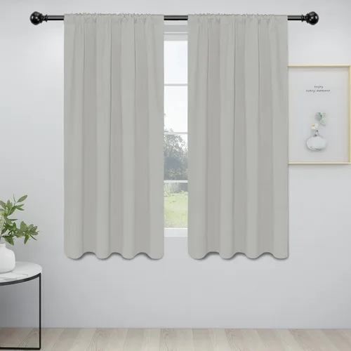 Vista 78 de Easy-Going - Cortinas opacas con bolsillo para varilla para dormitorio, cortinas de ventana para oscurecer la habitación para sala de estar