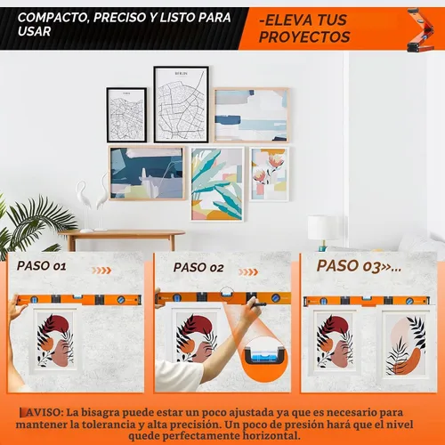 Vista 4 de SakerPlus - Herramienta de nivel plegable de 24 pulgadas