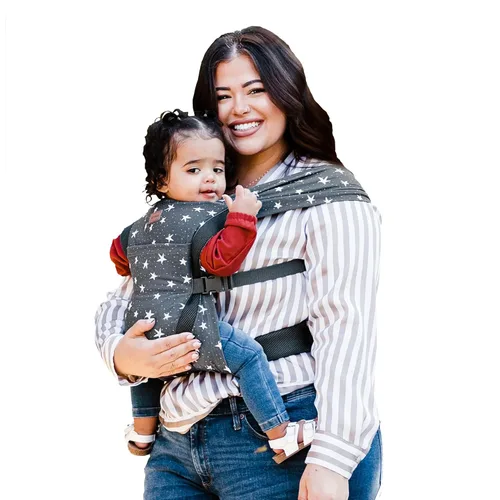 Vista 8 de JJ Cole Agility Flex Cargador de bebé elástico – Portabebés de recién nacido a niño pequeño – Talla única para la mayoría de los padres – Mujeres