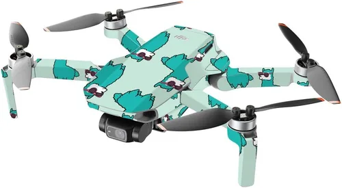 Vista 2 de MightySkins - Compatible con DJI Mini 2 Dron portátil - Alpacas impresionantes Funda protectora de vinilo duradera y única Fácil de aplicar