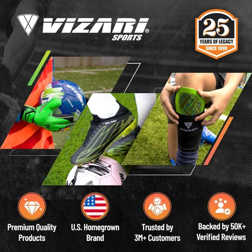 Vista 8 de Vizari USA Stealth - Botines de fútbol para niños y niñas, zapatos deportivos de fútbol para exteriores para niños pequeños, niños grandes, ligeros