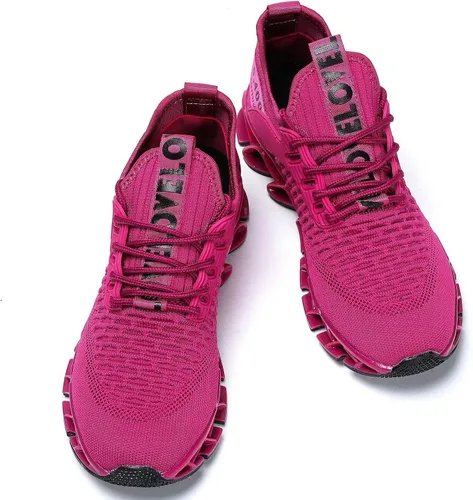 Vista 5 de Vooncosir - Zapatos de correr para mujer, cómodos, a la moda, antideslizantes, para el trabajo, zapato deportivo para caminar, zapatos atléticos