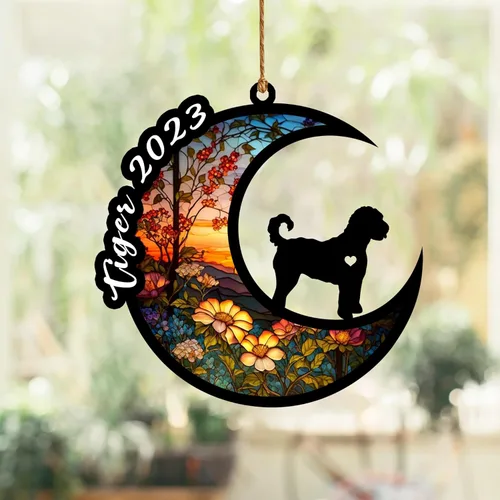 Vista 54 de Atrapasoles conmemorativo para perros, regalo de condolencia de perro de la pérdida del bulldog americano, regalos conmemorativos para los amantes
