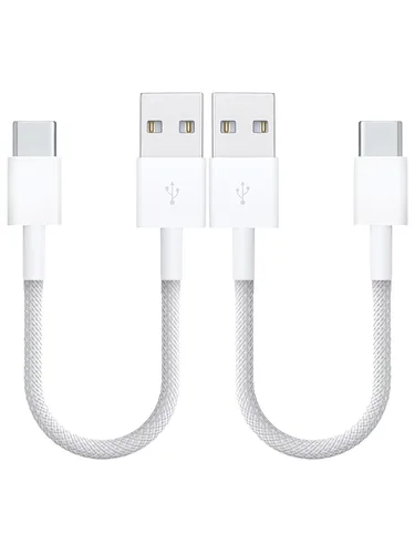 Vista 8 de [Paquete de 2 unidades de 1 m Certificado MFi] Cable USB C tejido CarPlay para cargador Apple iPhone 17 Pro Max, cable USB A a USB-C duradero