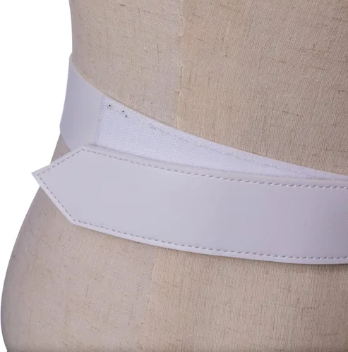 Vista 5 de A&C Hero Cinturón de cosplay, cinturón blanco, disfraz de cosplay para mujer, Blanco