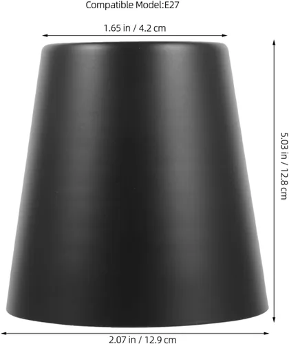 Vista 4 de Housoutil Pantalla de metal forjado de 5.07 x 4.96 x 4.96 pulgadas, pantalla colgante para lámpara colgante de interior para lámparas de mesa