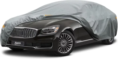 Vista 220 de Kayme Funda de Coche de Servicio Pesado Impermeable para Todo Tipo de Clima, Ajuste Personalizado para Tesla Model S, Cubierta Exterior Completa