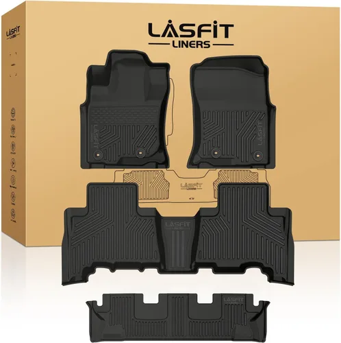 Vista 30 de LASFIT Alfombrillas de piso para Toyota Tacoma 2008-2011 Cabina de Acceso Transmisión Automática, Forro de Piso de Ajuste Personalizado para Todo