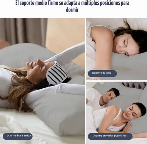 Vista 4 de puredown - Juego de 2 almohadas de plumas de ganso, tamaño estándar, colección de calidad de hotel, con funda de 100% algodón, color gris 2-Gris