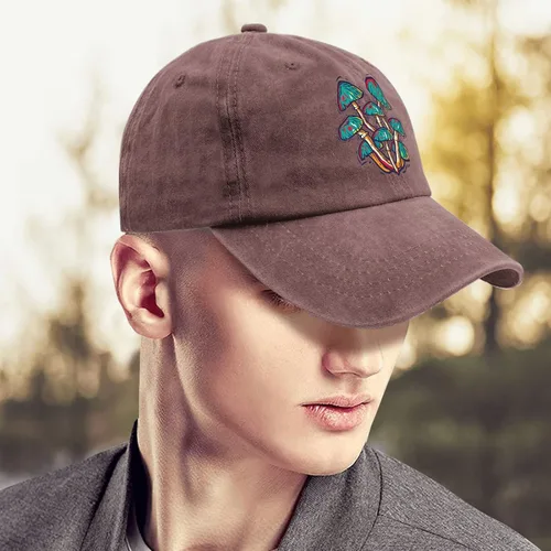 Vista 4 de devor Baseball Cap Mushroom Dad Hats for Women Funny Dad Hat Adjustable