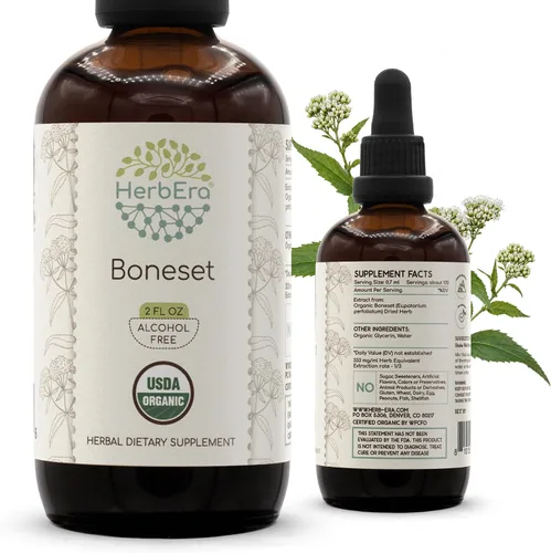Vista 9 de Boneset B60 USDA - Tintura orgánica Extracto sin alcohol, gotas de hierbas de alta potencia Boneset orgánico certificado