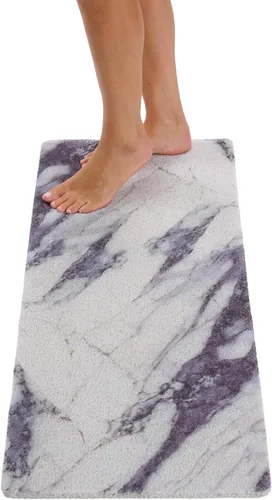 Vista 104 de Enkosi Alfombra de ducha antideslizante Loofah para suelos de ducha, bañera, baños, zonas húmedas, alfombrilla de baño acolchada con agujeros