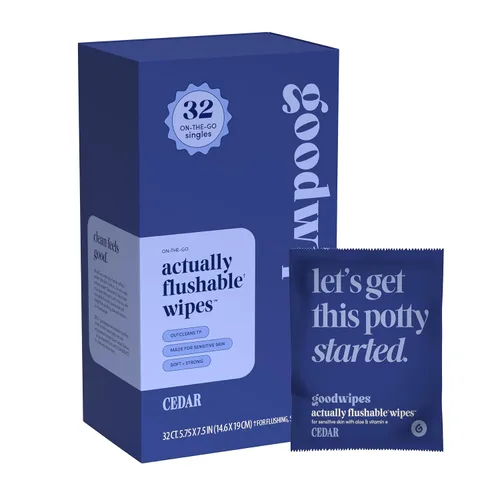 Vista 12 de Goodwipes - Toallitas lavables individualmente envueltas para adultos en movimiento - Toallitas mini portátiles - Esenciales de viaje - Seguras
