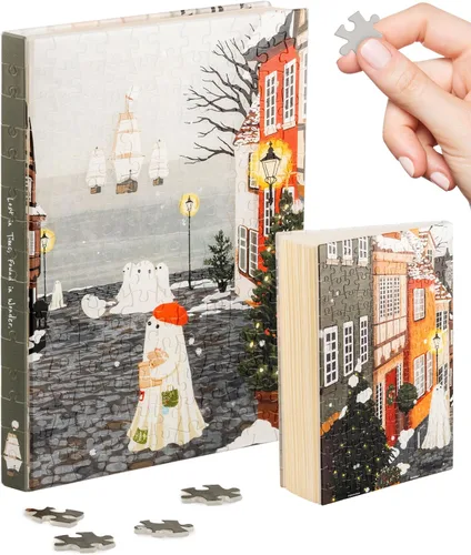 Vista 12 de PieceRelax Diario de rompecabezas 3D A5 para adultos, cubierta de plástico para libro de rompecabezas de 300 piezas (incluye cuaderno), Alphonse