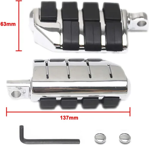 Vista 3 de Estriberas de motocicleta Estriberas de aluminio