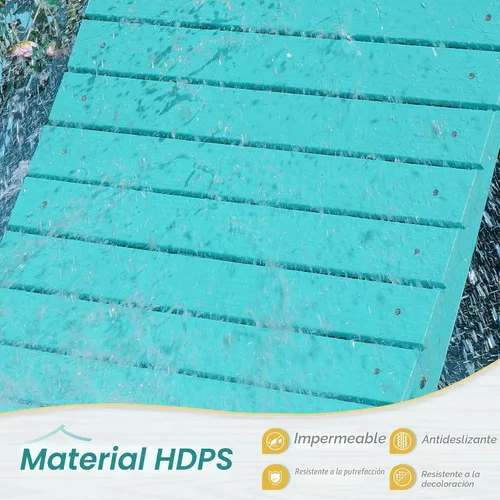 Vista 7 de Sillas de piscina con reposacabezas para 8-10 agua, color azul Azul (Aruba Blue)