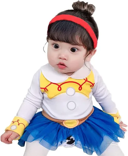 Vista 197 de Disfraz de princesa de Belle Sofía Blancanieves para niñas pequeñas, disfraz de princesa, Navidad, Halloween, mameluco con diadema