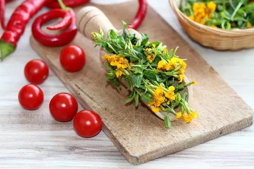 Vista 2 de 300 semillas de hierba de flor de Lucida de Tagetes de estragón español de caléndula de menta mexicana