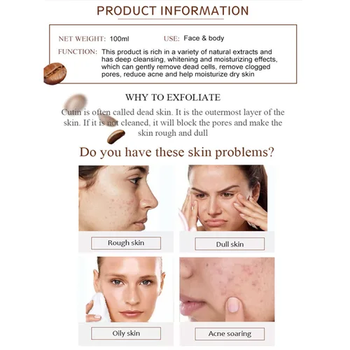 Vista 2 de AICHUN BEAUTY Peeling Gel Face Body Elimina el envejecimiento de la piel Queratina Limpieza profunda Hidratante Refresca la piel suave