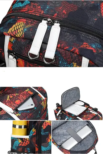 Vista 7 de ISaikoy Plants vs. Zombies Mochila Bolsa para Portátil Color Azul 1