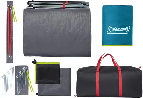 Vista 7 de Coleman Tienda de campaña Skydome para 4/6/8/10 personas con lluvia, configuración de 5 minutos, bloquea el 90% de la luz solar, un 20% más