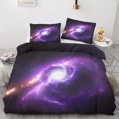 Vista 13 de Funda de edredón abstracta tamaño individual Juego de ropa de cama geométrica 2 piezas Funda de edredón con patrón de microfibra suave