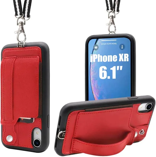 Vista 19 de TOOVREN Funda tipo cartera para mujeres y hombres con tarjetero de cuero (gris, funda para iPhone XR de 6.1 pulgadas)