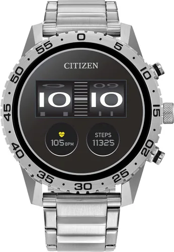 Vista 6 de Citizen CZ Smart PQ2 reloj inteligente deportivo de 44mm con aplicación YouQ con AI IBM Watson® y investigación de la NASA, Wear OS de Google