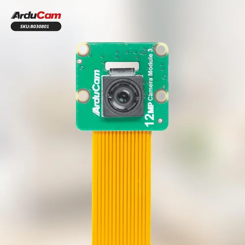 Vista 6 de Arducam para Raspberry Pi Cámara Módulo 3, 12MP IMX708 75° (D) Foco fijo Pi Cámara V3, para Raspberry Pi 5/4B/3B+, Zero