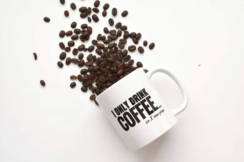 Vista 2 de Taza de café divertida, taza de regalo de broma, taza de café para caca, tazas divertidas, I Only Drink Coffee So I Can Poop