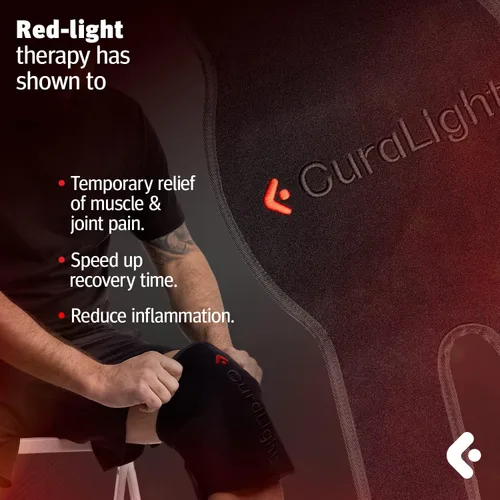 Vista 3 de Terapia de luz roja para dolor de rodilla, terapia de luz infrarroja 660 nm y 850 nm alivio del dolor de espalda y hombro y articulaciones