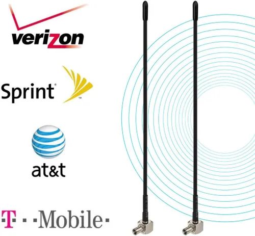 Vista 4 de Bingfu Antena 4G LTE Mini Soft Whip TS9 (paquete de 2) compatible con Verizon AT&T T-Mobile Sprint 4G LTE Mobile Hotspot MiFi Router Celular Módem