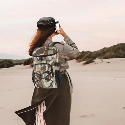 Vista 7 de WOLT Mochila enfriadora, 24 latas aisladas, a prueba de fugas, ligera y suave, enfriador de camping, enfriador de playa de gran capacidad, mochila