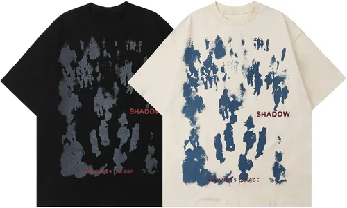 Vista 5 de Aelfric Eden Camisetas gráficas de gran tamaño unisex con estampado de graffiti