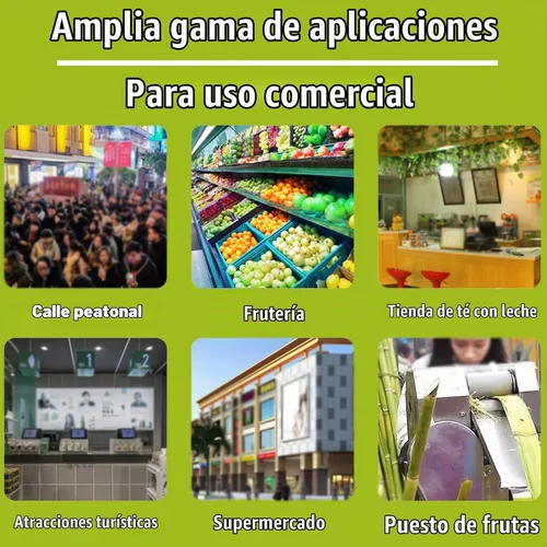 Vista 8 de Exprimidor eléctrico de caña de azúcar, exprimidor vertical de jugo de caña de azúcar, 3 rodillos de acero inoxidable, extractor de prensa de jugo