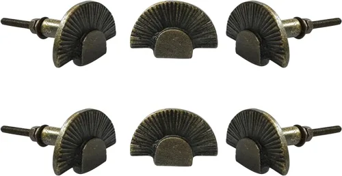 Vista 12 de Perilla Home Juego de 4 pomos antiguos – Zorro dormido decorativo – Asas de hierro artístico de diseñador – para tiradores de gabinete