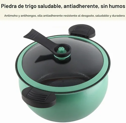 Vista 2 de Micro olla a presión utensilios de cocina de cocción rápida, 12.2 x 11.0 * 6.7 in utensilios de cocina antiadherentes para microondas, olla