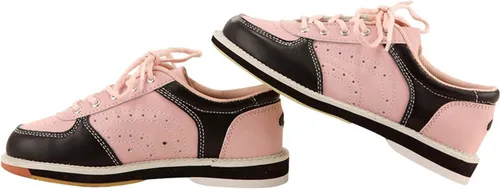 Vista 3 de LIPPAN Zapatos de boliche de cuero transpirable para mujer, antideslizantes, cómodos