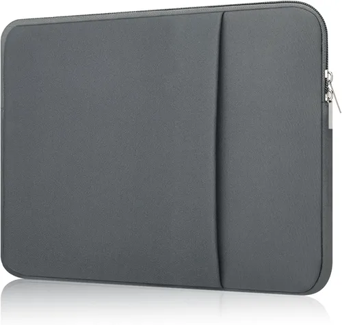 Vista 11 de Funda acolchada para computadora portátil de 13 pulgadas con bolsillo compatible con MacBook Air M4 M3 M2 M1/Pro M3 M2 M1 de 13 pulgadas, color negro