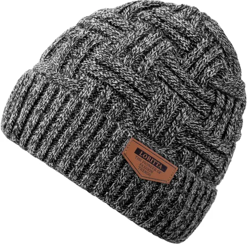 Vista 119 de Loritta Gorro de invierno cálido de punto grueso y holgado para hombre