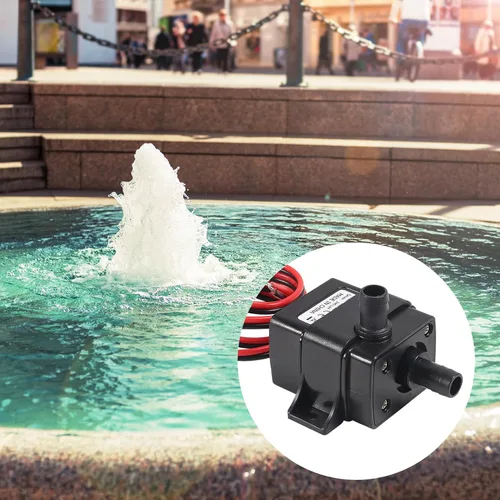 Vista 7 de DIANN Mini bomba de agua sumergible DC 12 V pequeña bomba de fuente (4.8 W 240 L/H) con tubo de 3.3 pies 0.315x0.394 in para fuente de acuario