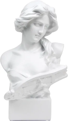 Vista 9 de Norrclp Estatua griega de Diana de 12.5 pulgadas, escultura clásica de busto romano de mitología griega para decoración del hogar