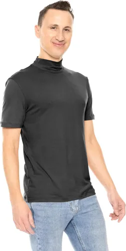 Vista 2 de Camisa de manga corta Oh So Soft Luxe con cuello alto falso para hombre