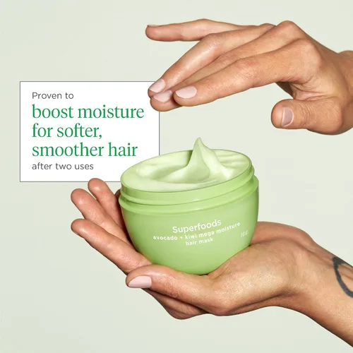Vista 6 de Briogeo Superfoods Avocado + Kiwi Mega Moisture Hair Mask Protein-Free Deep Conditioning Treatment for Dry Hair Silicone-Free Vegan &