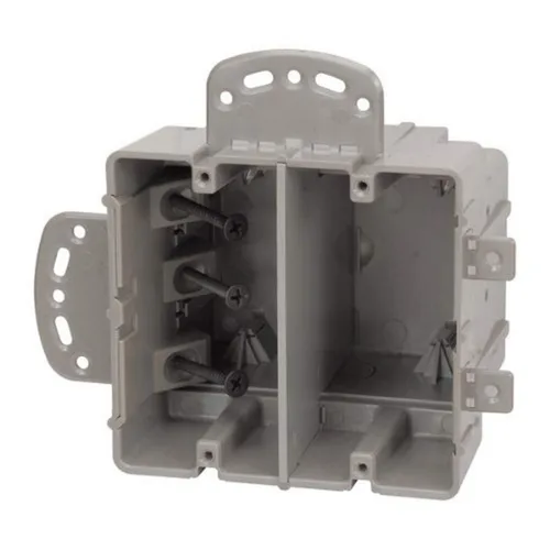 Vista 13 de Southwire MSBMMT1G Caja de dispositivo de montaje múltiple de 1 banda con profundidad ajustable; resistente 42 libras