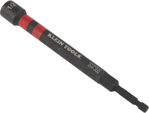 Vista 12 de Klein Tools 80182 Juego de llaves de tuerca huecas de impacto con trinquete, con mango, magnéticas, 6 tamaños hexagonales SAE más bolsa
