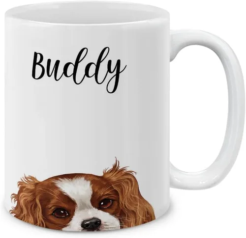 Vista 12 de MUGBREW Taza de cerámica con diseño de bichon frisé, taza para café o té, 325 ml