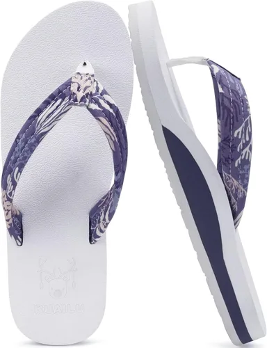 Vista 9 de KuaiLu Chanclas con soporte de arco para mujer, cómodas, ligeras, suaves, acolchadas, para yoga, sandalias para caminar