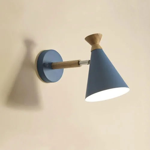 Vista 6 de Metal Shade Wall Sconce, Modern Bedside Wall Lights Reading Lamps Compatible with Bedroom Bedside Living Room Study Library Indoor Lighting