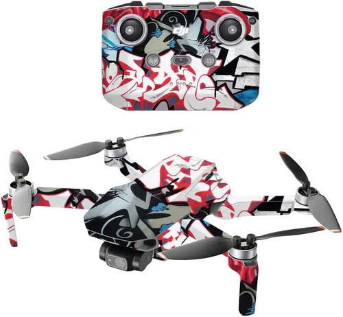 Vista 6 de MIGHTY SKINS Compatible con DJI Mini 2 Dron portátil – Cartoon Mania Funda protectora de vinilo duradera y única Fácil de aplicar, quitar